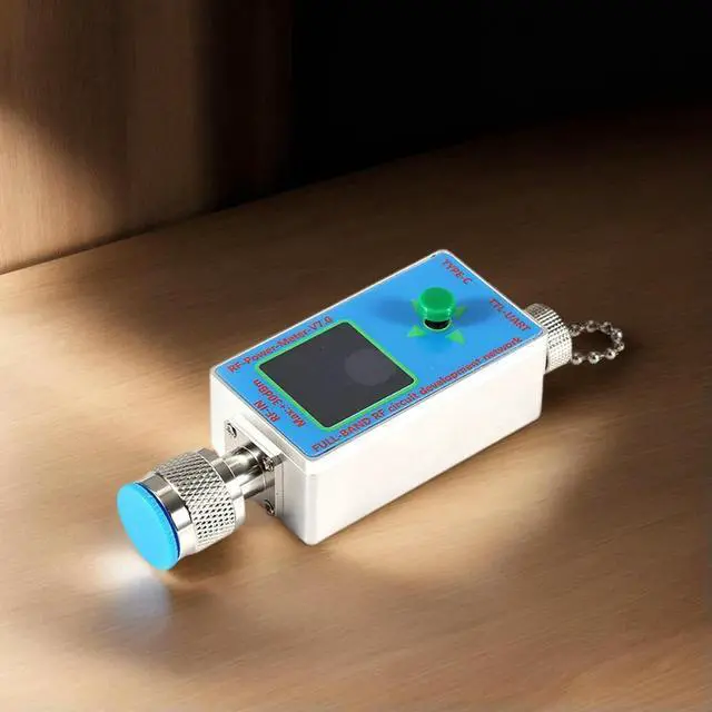 Alt view image 3 of 3 - V7.0 RF Power Meter 10Ghz Power Detector 30Dbm Max Input Power Meter Tester N-Type Connector USB-C Port RF Power Measurement