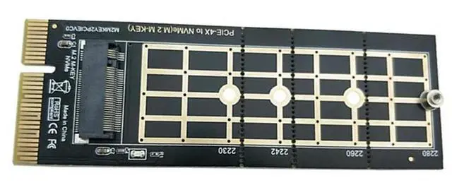 Alt view image 4 of 4 - PCI-E to M.2 Convert Adapter NVMe SSD Adaptor Card PCI-E 3.0 X4 to NVMe M.2 Adapter Support 2230 2242 2260 2280 SSD