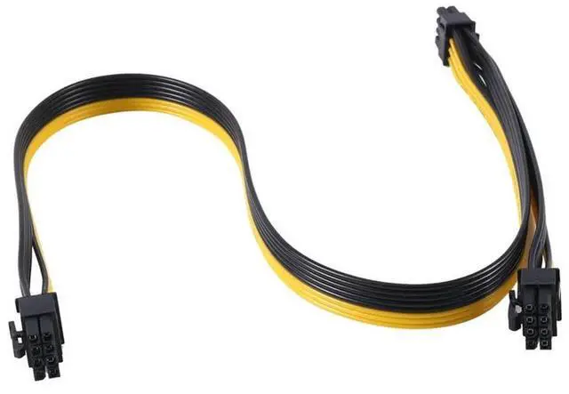 Main image of PCI-E 8 Pin Male To Dual 8 Pin (6+2) Male PCI Express Power Adapter Cable For Modular Power Supply Cable 60Cm+20Cm