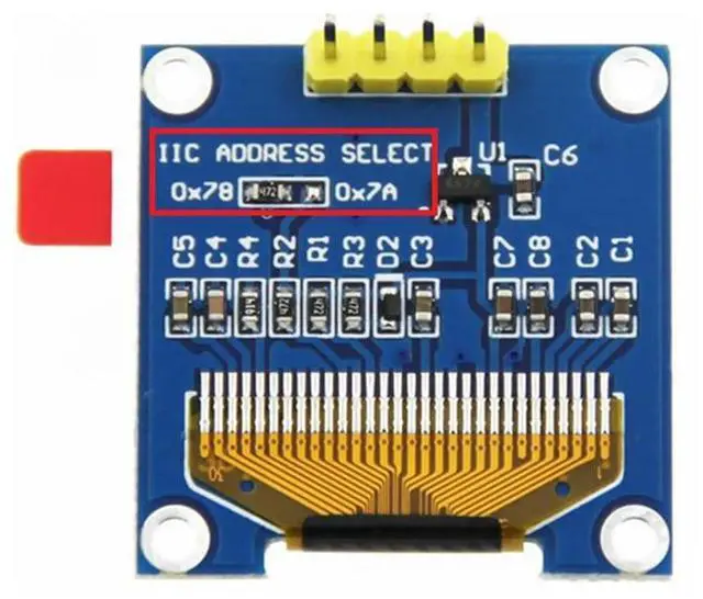 Alt view image 3 of 4 - For Raspberry Pi 0.96 Inch OLED I2C SSD 4Pin Module with Case LCD Screen Display CPU Temperature for STM32
