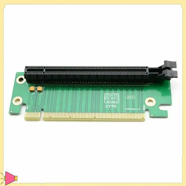 Alt view image 4 of 4 - PCI-E PCI Express 16X 90 Degree Adapter Riser Card For 2U Computer Case Chassis PC Converter Expansion Card Components