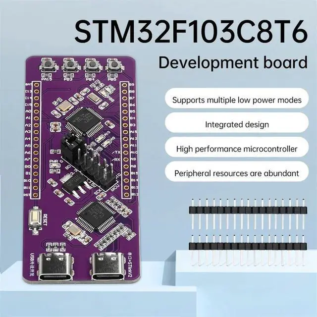 Main image of STM32F103C8T6 Development Board System Board Integration ST-LINK V2 Simulation Burner TTL Serial Port Download