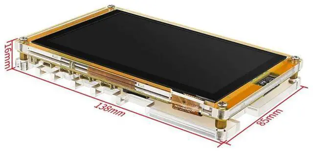 Alt view image 3 of 4 - Transparent Acrylic Case For ESP32-S3 Development Board ESP32 5 Inch 800X480 Display Acrylic Case (No ESP32 Board)