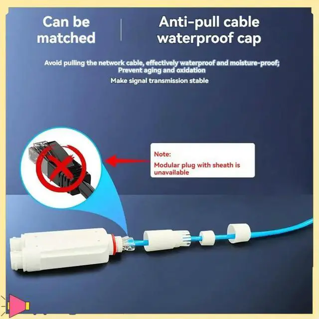 Alt view image 2 of 4 - Waterproof POE Repeater Extender IP66 10/100Mbps 500M Extension 48V Outdoor For POE Switch Camera