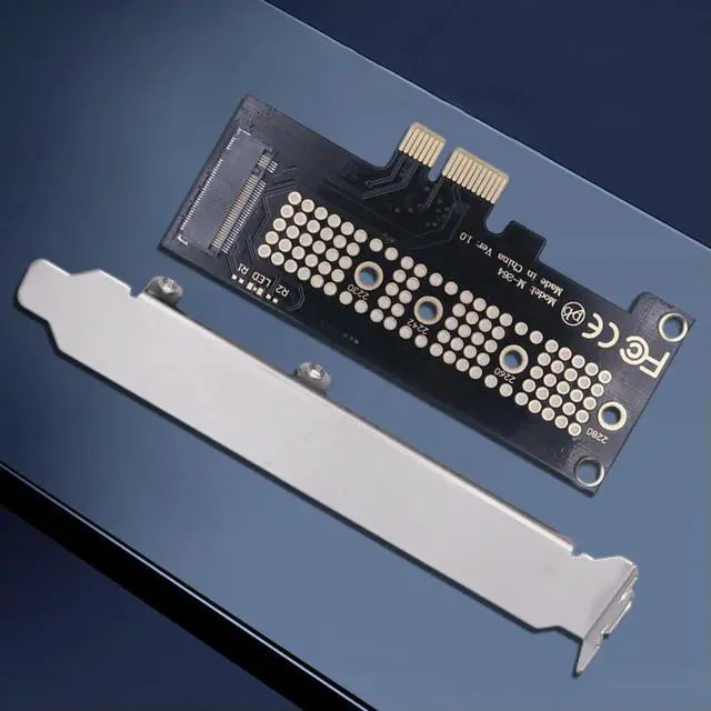 Alt view image 3 of 4 - M.2 NGFF SSD To PCI-E X1 Adapter Card PCI-E M.2 NVMe PCIE M.2 SSD Adapter 4X 8X 16X Hard Disk Card Reader for 2230-2280 Size SSD