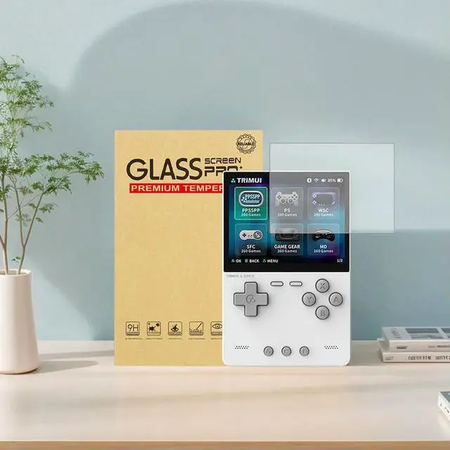 Alt view image 3 of 4 - For Trimui Brick Tempered Glass Screen Protector Films Anti-Scratch 9H Tempered Glass Film Ultra-Clear Game Console Accessories