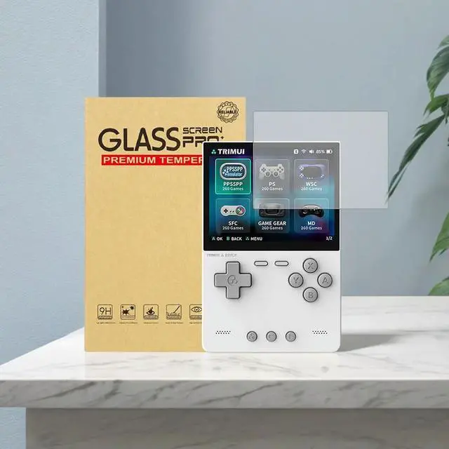 Alt view image 4 of 4 - For Trimui Brick Tempered Glass Screen Protector Films Anti-Scratch 9H Tempered Glass Film Ultra-Clear Game Console Accessories