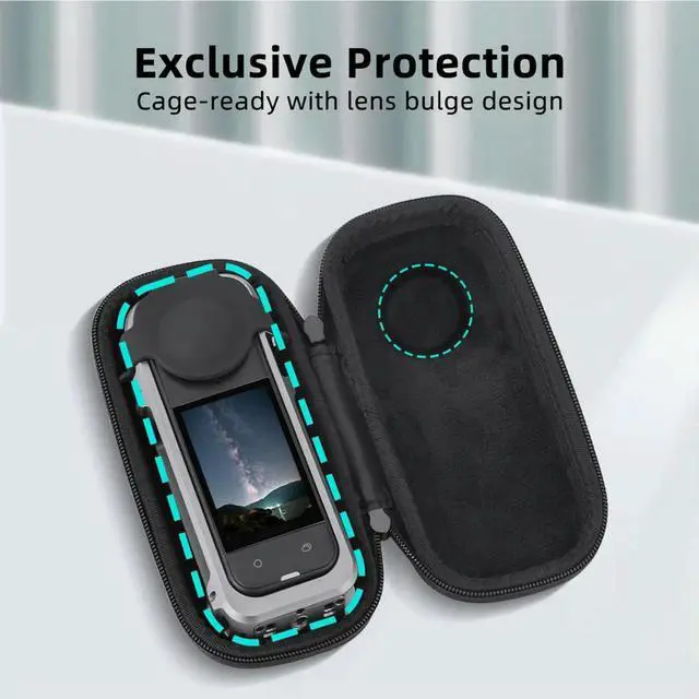 Alt view image 3 of 4 - Protective Carrying Case Bag Hard Shell Travel Case Portable Camera Bag for X5 Accessories