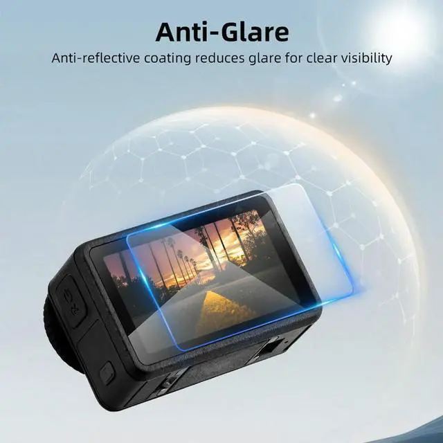 Alt view image 3 of 4 - Screen Protector Anti-Scrach Lens Protector 9H Hardness Protective Film for OSMO Action 5 Pro Camera