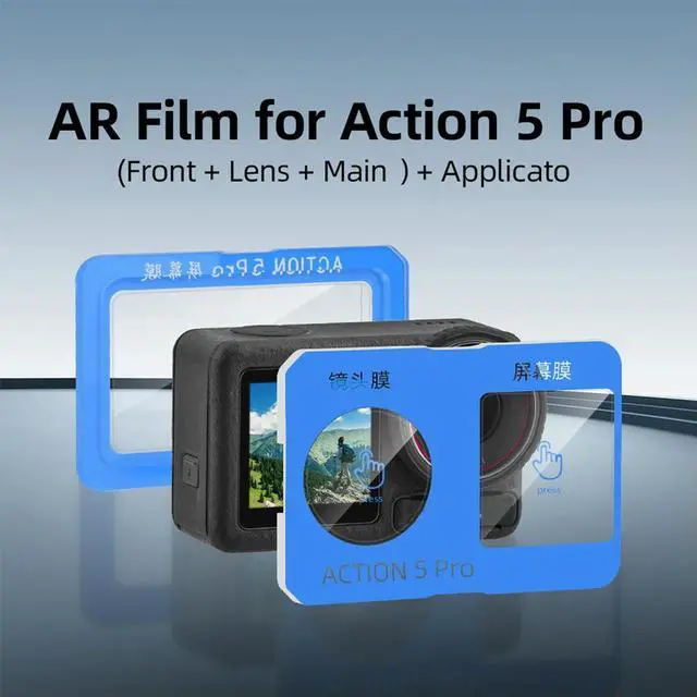 Alt view image 2 of 4 - Screen Protector Anti-Scrach Lens Protector 9H Hardness Protective Film for OSMO Action 5 Pro Camera