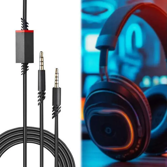 Main image of Audio Cable Inline Mute for Astro A10/A30/A40/A40TR/A50 Gaming Headphones Audio Line Console Cable Wire for PS5/PS4 Controller