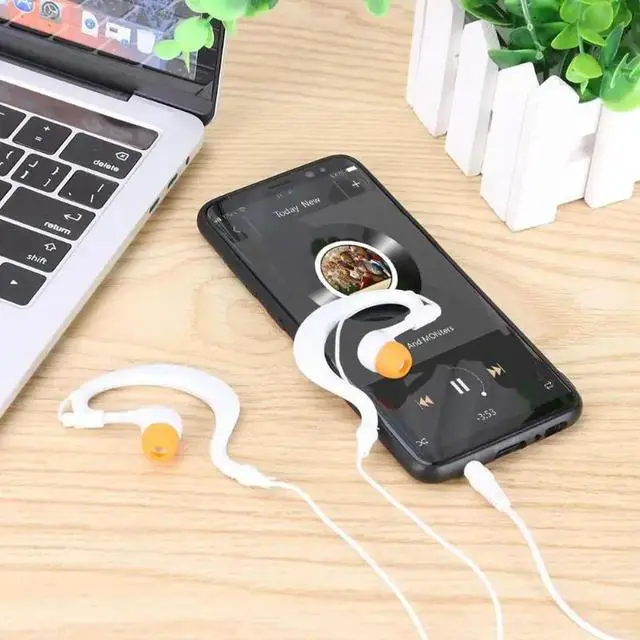 Alt view image 3 of 4 - IPX8 Waterproof MP3 Earphone Ear-clip Type 3.5mm Swimming Diving Running Sports Earphone Headset Music Player for Phone iPod