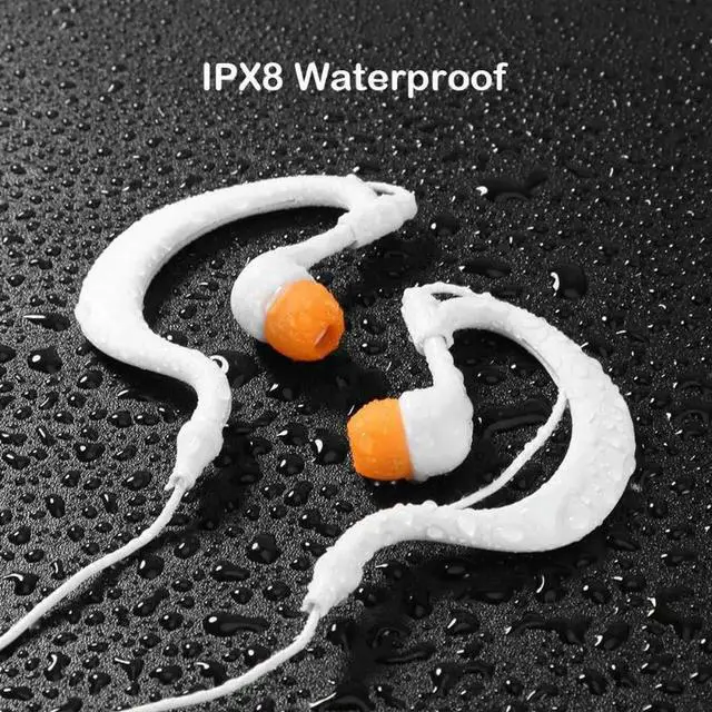 Alt view image 4 of 4 - IPX8 Waterproof MP3 Earphone Ear-clip Type 3.5mm Swimming Diving Running Sports Earphone Headset Music Player for Phone iPod