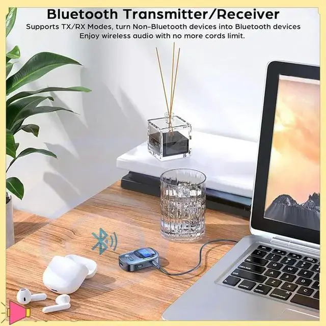 Main image of 1 Piece Wireless Audio Adapter Mini Portable Wireless Audio Adapter With LED Display For TV/PC/Car/Home Stereo