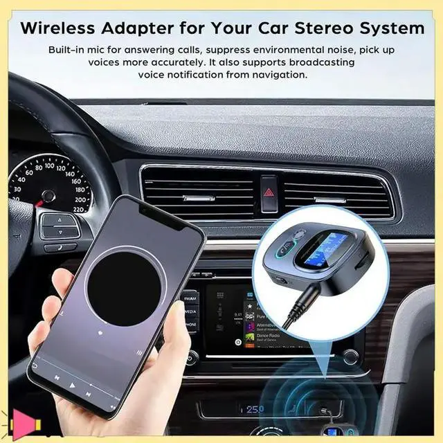Alt view image 2 of 4 - 1 Piece Wireless Audio Adapter Mini Portable Wireless Audio Adapter With LED Display For TV/PC/Car/Home Stereo