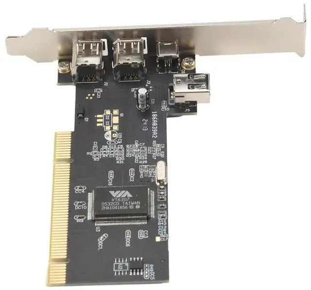 Alt view image 3 of 4 - 3 Port IEEE 1394 Firewire Card PCI Firewire Adapter IEEE 1394 PCI Controller Card For Desktop PC