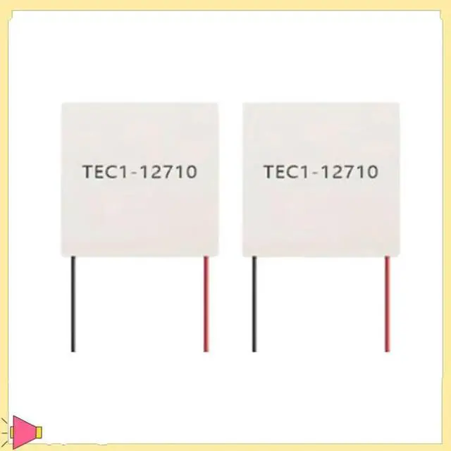 Alt view image 3 of 4 - 2Pcs Elements Peltier TEC1-12710 Thermoelectric Peltier Module 12710 TEC 12V 10A DIY Cooler Peltier TEC1-12710