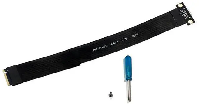 Alt view image 4 of 4 - M.2 NVME To Oculink Extension Cable For SSD Graphics Card M2 M Key To SFF-8612 Adapter Pcie 4.0 Cable For Desktop Laptop