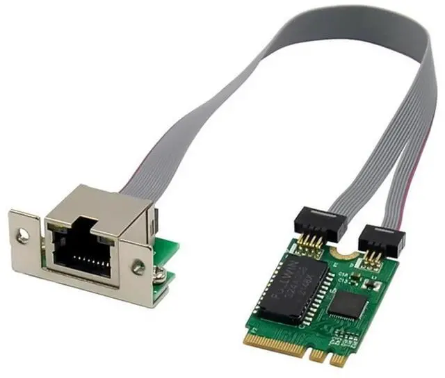 Alt view image 2 of 4 - Mini PCIE Network Card M.2 A+E To RTL8111F Gigabit Ethernet Card Single Port RJ45 Ethernet Network Card