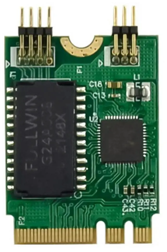 Alt view image 4 of 4 - Mini PCIE Network Card M.2 A+E To RTL8111F Gigabit Ethernet Card Single Port RJ45 Ethernet Network Card