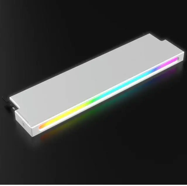 Alt view image 4 of 4 - 5V-3PIN ARGB RAM Heatsink Cooler Memory Cooling Vest DDR3 DDR4 DDR5 Memory Heatsink for Desktop Computer PC Silver