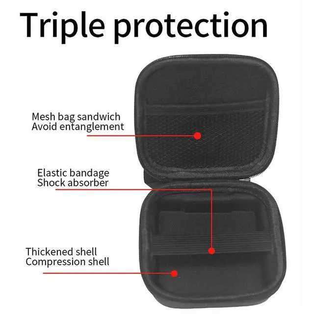 Alt view image 2 of 4 - Handheld Game Console Case Shockproof Protective Bag with Handle Console Carrying Bag for ANBERNIC RG35XXSP Retro Game Console