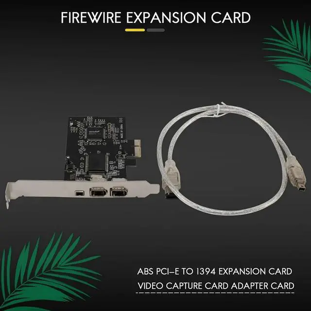 Alt view image 4 of 4 - 1394 Firewire Card,Pcie 3 Ports 1394A Firewire Expansion Card, PCI Express To External IEEE 1394 Adapter Controller