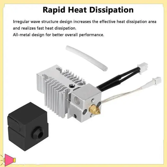 Alt view image 2 of 4 - High-Temperature Resistance Hotend Heater Block,High-Speed Assembled Extruder Hot End Kit For Ender 3 V3 SE 3D Printer