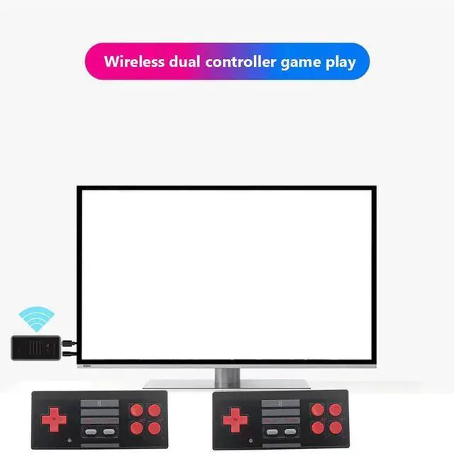 Alt view image 2 of 4 - Wireless Receiver Game Controller Joystick Gamepad for Nintendo Entertainment System for NES 620 Classic Games