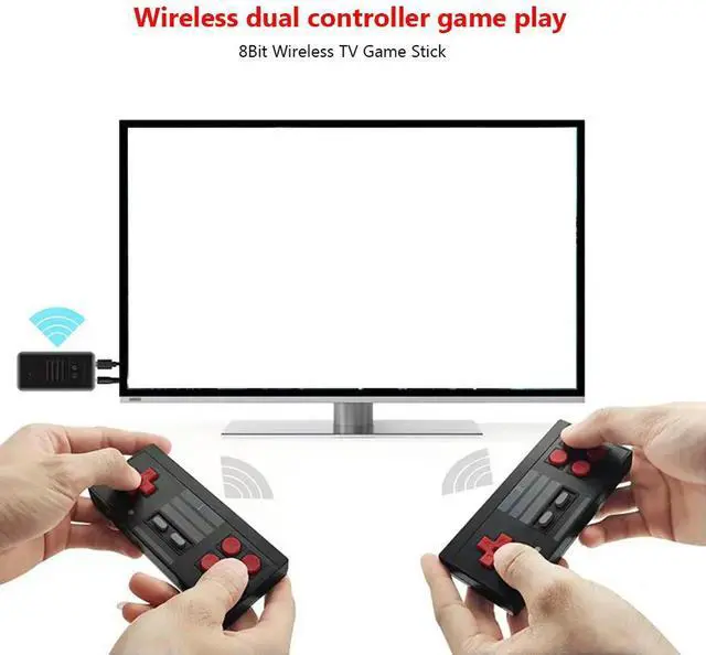 Alt view image 4 of 4 - Wireless Receiver Game Controller Joystick Gamepad for Nintendo Entertainment System for NES 620 Classic Games