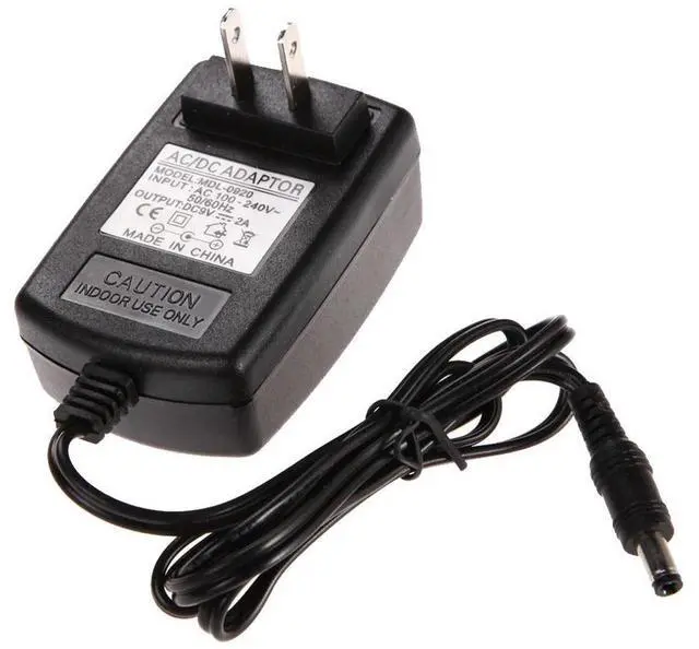 Main image of AC 100-240V Supply Charger Adapter 9V 2A Plug Wall Charger US Plug Power Supply Adapter Charger Replacement Adapter 5.5mm*2.5mm