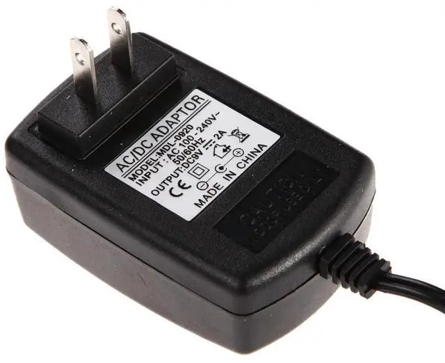 Alt view image 4 of 4 - AC 100-240V Supply Charger Adapter 9V 2A Plug Wall Charger US Plug Power Supply Adapter Charger Replacement Adapter 5.5mm*2.5mm