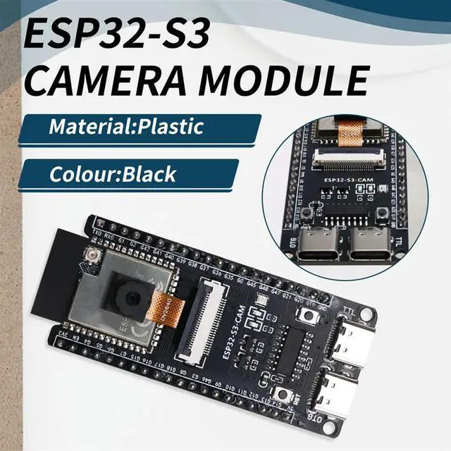 Alt view image 3 of 4 - ESP32-S3 WROOM N16R8 CAM Development Board +Bluetooth Module OV2640 Camera