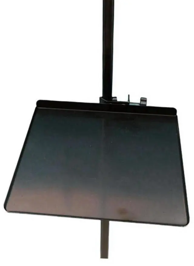 Alt view image 3 of 4 - Clamp on Tray for Microphone Stand Clamp-on Mic Rack Tray Height Adjustable for Live Tripod Bracket Accessories