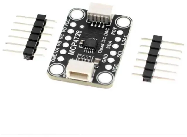 Main image of MCP4728 Quad DAC Output Sensor Module with EEPROM Module Compatible with STEMMA QT Qwiic