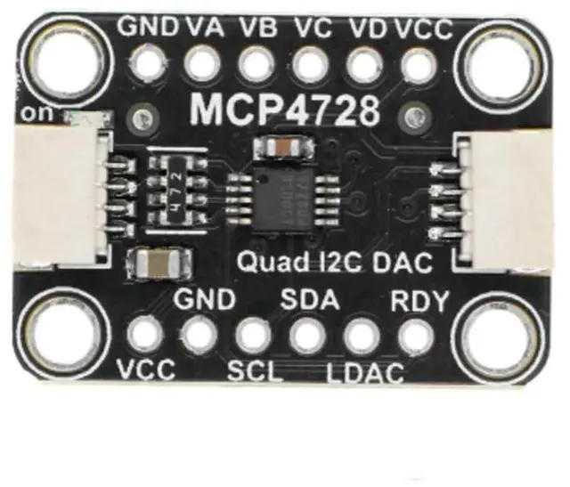 Alt view image 4 of 4 - MCP4728 Quad DAC Output Sensor Module with EEPROM Module Compatible with STEMMA QT Qwiic