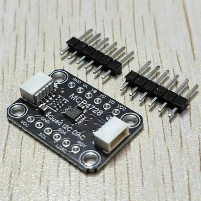 Alt view image 2 of 4 - MCP4728 Quad DAC Output Sensor Module with EEPROM Module Compatible with STEMMA QT Qwiic