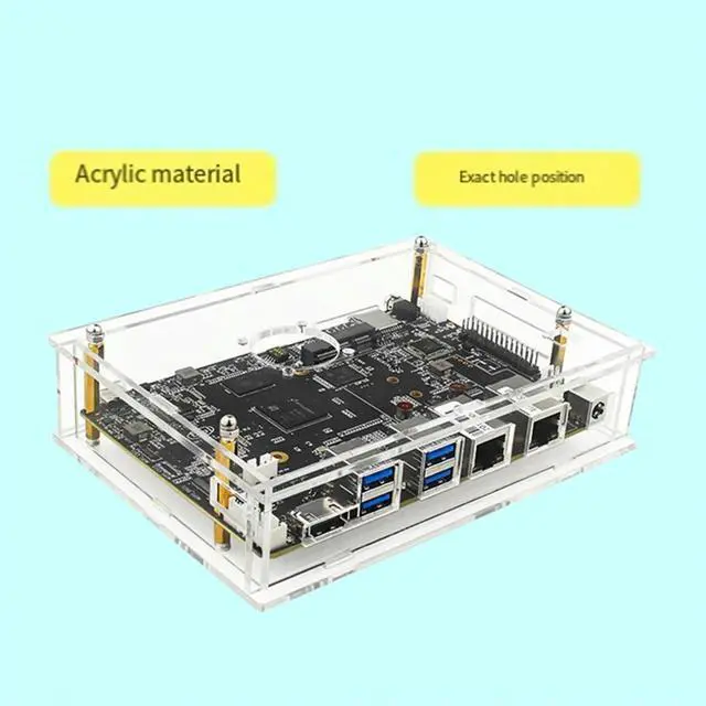 Alt view image 4 of 4 - For Banana Pi F3 BPI-F3 Acrylic Case Transparent Shell Protective for Banana Pi BPI-F3 Development Board with Fan