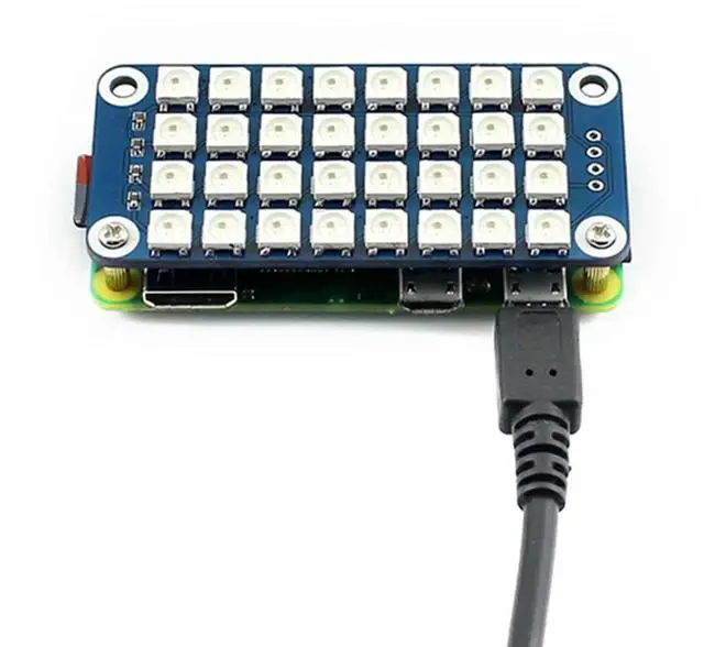 Main image of Waveshare Extension Board Module For Raspberry Pi Full Color RGB Light Programming Controller For Raspberry Pi 5/4B/3B+ Modu