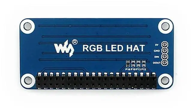 Alt view image 2 of 4 - Waveshare Extension Board Module For Raspberry Pi Full Color RGB Light Programming Controller For Raspberry Pi 5/4B/3B+ Modu