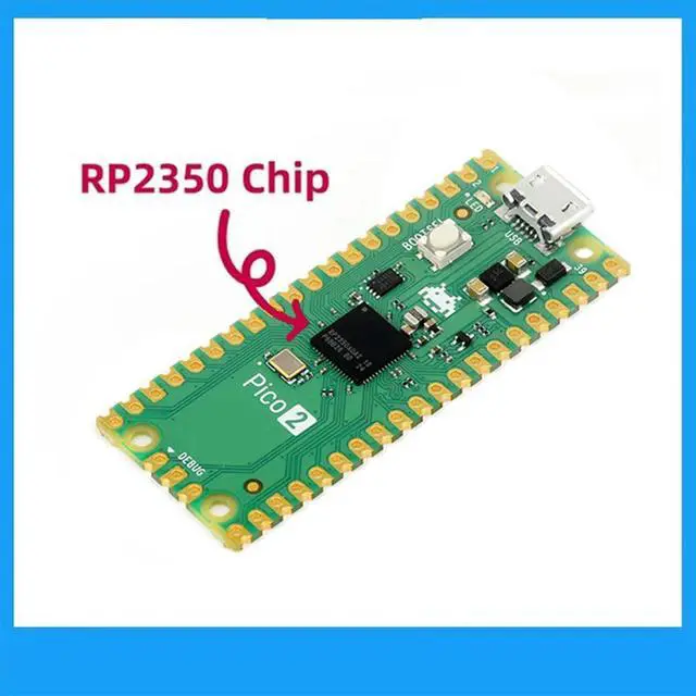 Alt view image 3 of 4 - For Raspberry Pi Pico 2-M Development Board RP2350 Microcontroller ARM Cortex-M33 Hazard3 RISC-V Soldering Pin Header