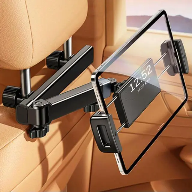 Alt view image 3 of 4 - Car Headrest Tablet Holder Stand for 6-12.9inch Phone/Tablet Rotating Telescopic Tablet Bracket for Car Style:A