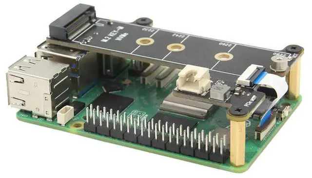 Alt view image 3 of 4 - X1001 M.2 Nvme SSD Shield Pcie Peripheral Board Replacement Spare Parts Compatible With For Raspberry Pi 5
