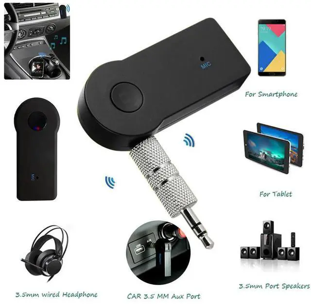 Alt view image 2 of 4 - 3.5mm AUX Wireless Bluetooth-compatible 3.0 Hands-free Call Adapter Car Music Receiver