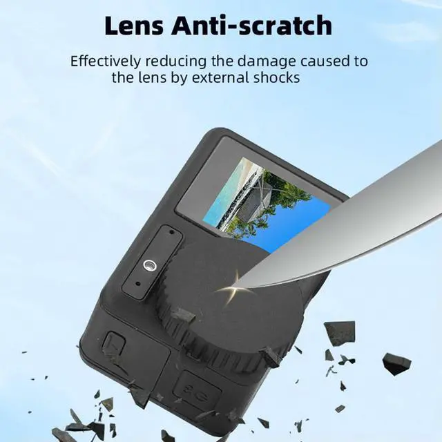 Alt view image 3 of 4 - TPU Sports Camera Lens Cover Anti-Scratch Lens Cap Cover Anti-Stain Protective Cover for Osmo Action 4/Action 3 Lens Cover