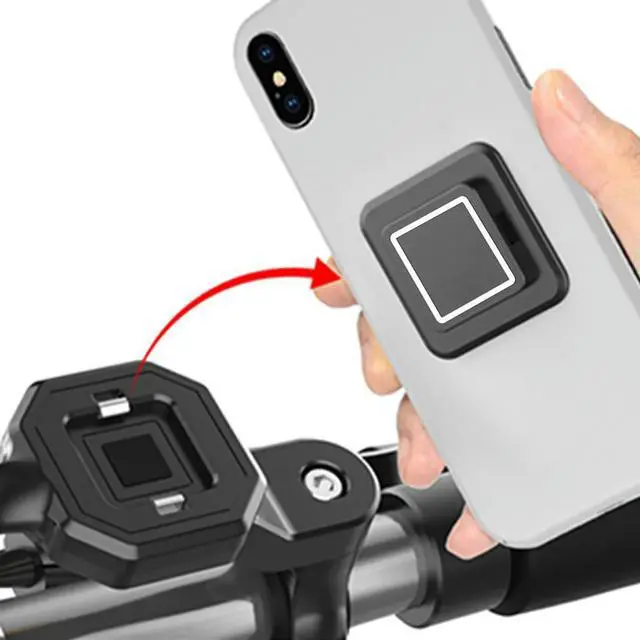 Alt view image 3 of 4 - Bike Bicycle Mobile Phone Sticker Mount Phone Holder Riding Strong Adhesive Support Stand Back Button Paste Adapter