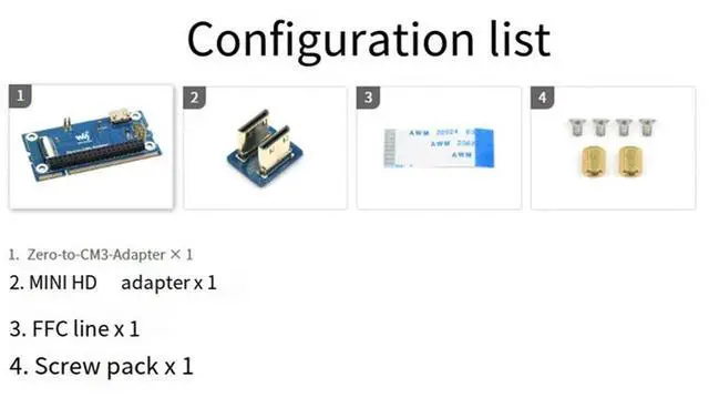 Alt view image 2 of 4 - Waveshare Expansion Board 40PIN GPIO Adapter Board With CM3 Core Board Interface For Raspberry Pi Zero 2W To CM3