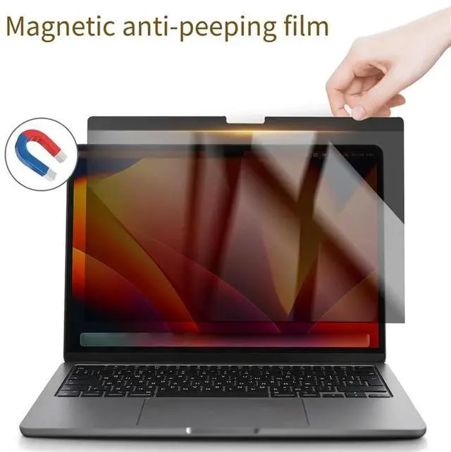 Alt view image 3 of 4 - Magnetic Privacy Screen Protector for 15 Inch Macbook Air A2941 A3114 Anti-Glare Film Anti-Peep Film