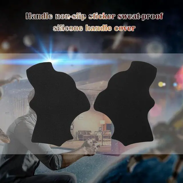 Alt view image 4 of 4 - 2pcs/set Silicone Console Hand Grip Sticker L+R Anti Slip Handle Decal Anti-Sweat Gamepad Handle Grip Sticker for PS4 Controller