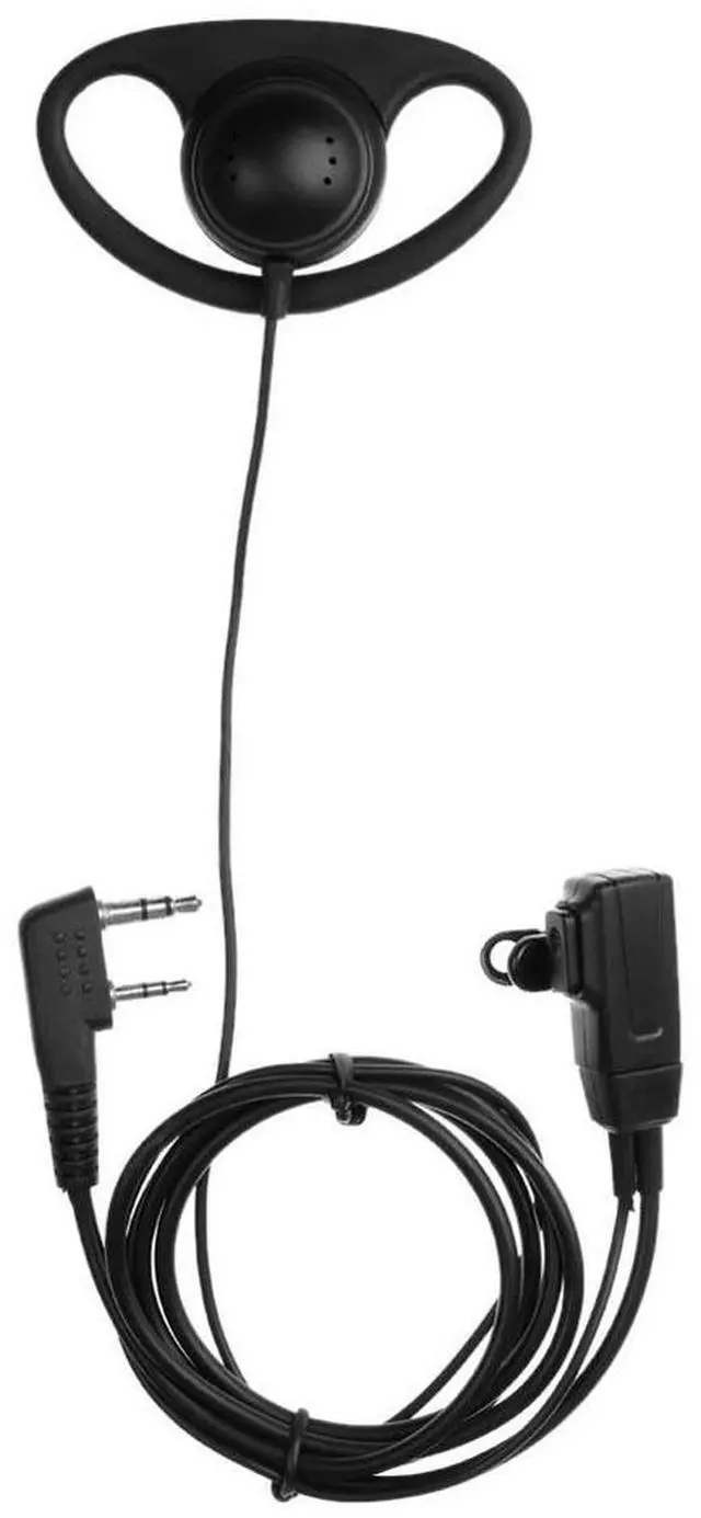Main image of D-Shape Walkie Talkie Headset with MIC PTT Walkie Talkie Earpiece Headset Multifunctional for Baofeng Kenwood Puxing TYT Radio